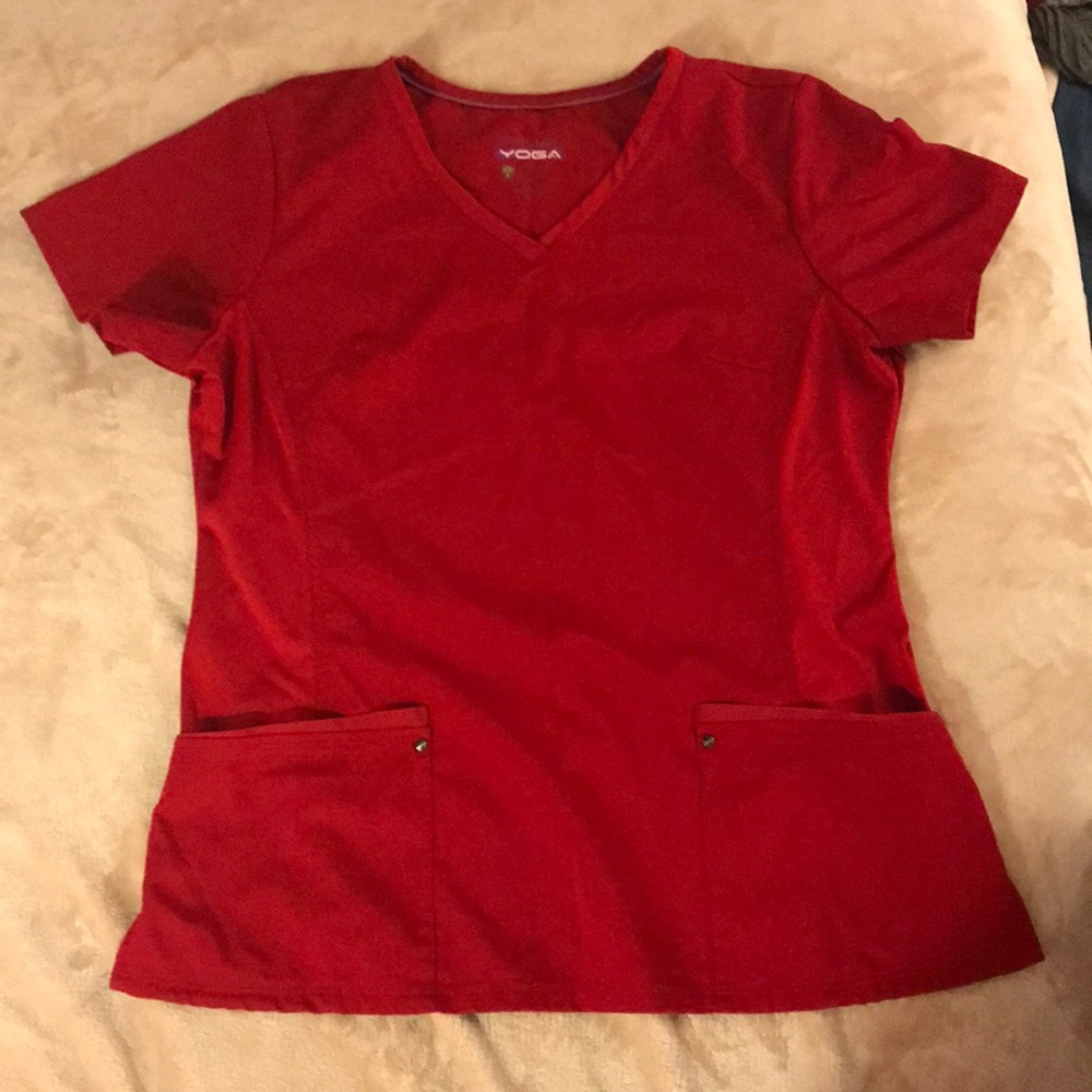 Red Scrub Shirt